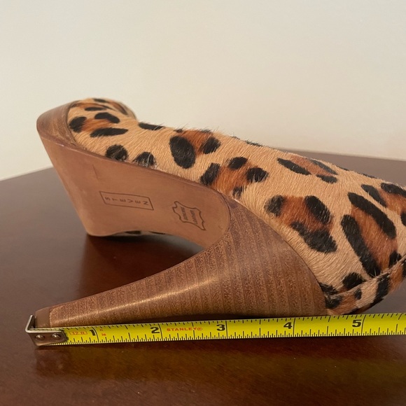 STEVEN by Steve Madden Leopard Print Pony Hair Pumps Heels Size 8.5 (run small) - Picture 7 of 7
